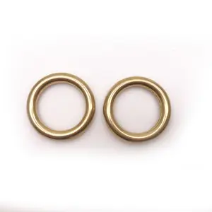 BT-B05 Wholesale For Handbag Hardware Accessory Decoration Round Solid Brass Ring Brass O Ring