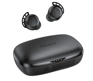 Tribit Flybuds 3 güncellenmiş kablosuz kulaklık kulak içi kulaklıklar kablosuz şarj kılıfı ile 110hrs pil ömrüne kadar güç