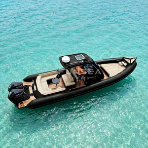 Bote RIB Profesional de Lujo de 9.6m, de Fibra de Vidrio y PVC, Bote Inflable Rígido para Pesca, Buceo y Recreación, con T-TOP Rígido - Product Image 2