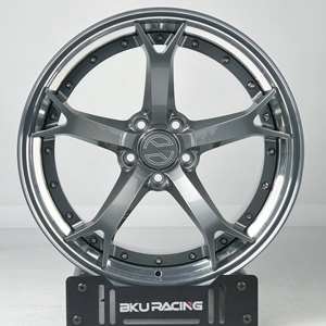 Jantes Bku forgées en 2 parties 5x114.3 pour <span class=keywords><strong>Nissan</strong></span> GTR <span class=keywords><strong>350Z</strong></span> 370Z 400Z G37 Q50 <span class=keywords><strong>Nismo</strong></span> V1, jantes personnalisées à déport profond de 19, 20, 21, 22 pouces - Product Image 2