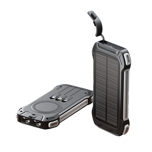แบตสำรองพลังงานแสงอาทิตย์ 10000mAh ขายส่ง พร้อมระบบชาร์จเร็วไร้สาย 15W และสายชาร์จในตัวแบบ Type-C/Ltn/Micro - Product Image 6