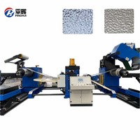 Ligne de production automatique de laminoirs à froid Machine à gaufrer en acier inoxydable avec composant moteur central