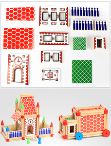 High Quality China City Construction House Building Block Bricks Toy Wholesale Customized Traditional Wooden Puzzle Toy - Product Image 6