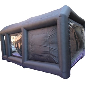 <span class=keywords><strong>Cabine</strong></span> <span class=keywords><strong>de</strong></span> <span class=keywords><strong>peinture</strong></span> automobile <span class=keywords><strong>gonflable</strong></span> noire portable et économique <span class=keywords><strong>de</strong></span> 6 m avec souffleurs - Product Image 1