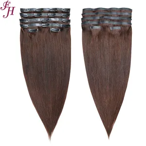 FH hair vendor 100% European remy human hair pu seamless clip in extensions 28 inch 150g for women