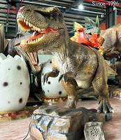 Dinosaure télécommandé en silicone de haute qualité pour enfants, à faire rouler dans les parcs d'attractions