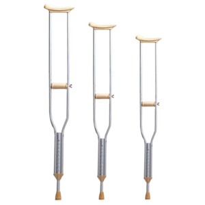 Béquilles axillaires en alliage d'aluminium réglables antidérapantes pour la rééducation et l'aide à la marche des enfants - Product Image 1