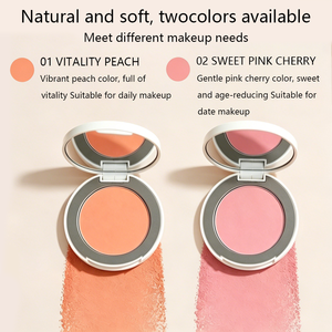 Private Label Vitality Oxygen Blush <b>Compact</b> Waterproof High Pigment Cheek Color Palette With Mirror For Daily <b>Makeup</b> - Product Image 3