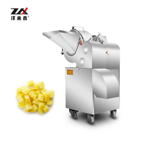 Industriële snijmachine voor fruit- en groenteverwerking, opslag, aardappel- en diepvriesvlees snijmachine, roestvrijstalen motor