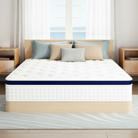 Matelas de luxe orthopédique à ressorts ensachés en mousse à mémoire de forme, taille King Size, avec surmatelas en latex naturel, qualité hôtelière 5 étoiles, pour chambre à coucher