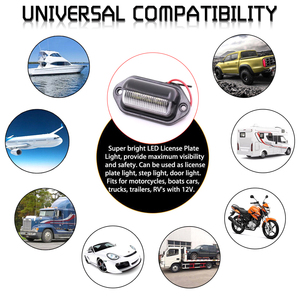 Luz LED para Matrícula <span class=keywords><strong>RANPO</strong></span> de 12V con Certificación CE para Automóviles, Barcos, Motocicletas, Aeronaves, Vehículos Recreativos, Camiones, Remolques, Exterior - Product Image 4