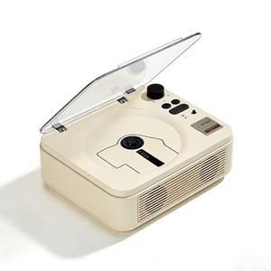 Lecteur CD portable rétro avec double haut-parleur, Bluetooth, lecteur audio HIFI de bureau avec télécommande, pour décoration intérieure ou cadeau - Product Image 5