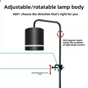 Lampe tubulaire LED pour plantes aquatiques - Angle réglable - Luminaire pour écosystèmes aquatiques - Lampe d'aquarium à spectre complet - Product Image 5