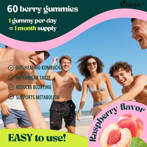 Gummies de kombucha probiotiques personnalisables OEM/ODM avec supplément de probiotiques pour les adultes, contre les ballonnements et la santé intestinale - Sans OGM - Product Image 2