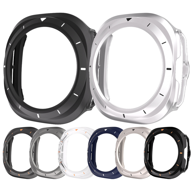 Enjoy Pretty Full Package Hollow Integrated Scale Protective Case for Samsung Watch 7 47mm Ultra Watch Case