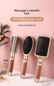 Toptan kişiye özel Logo ABS Deluxe altın kaplama saç fırçası seti popüler avrupa anti-arapsaçı mat tarak saç fırçası seti - Product Image 6