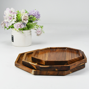 Juego Youlike de 3 platos de madera para servir para decoración del hogar bandeja para servir aperitivos para decoración del hogar - Product Image 6