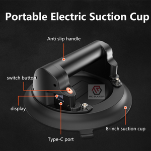 Gloednieuwe 8 Inch Elektrische Vacuüm Zuignap Scherm Monitoring Smart Systeem Sucker Heavy Duty Lifter 150Kg Hefgereedschap - Product Image 2