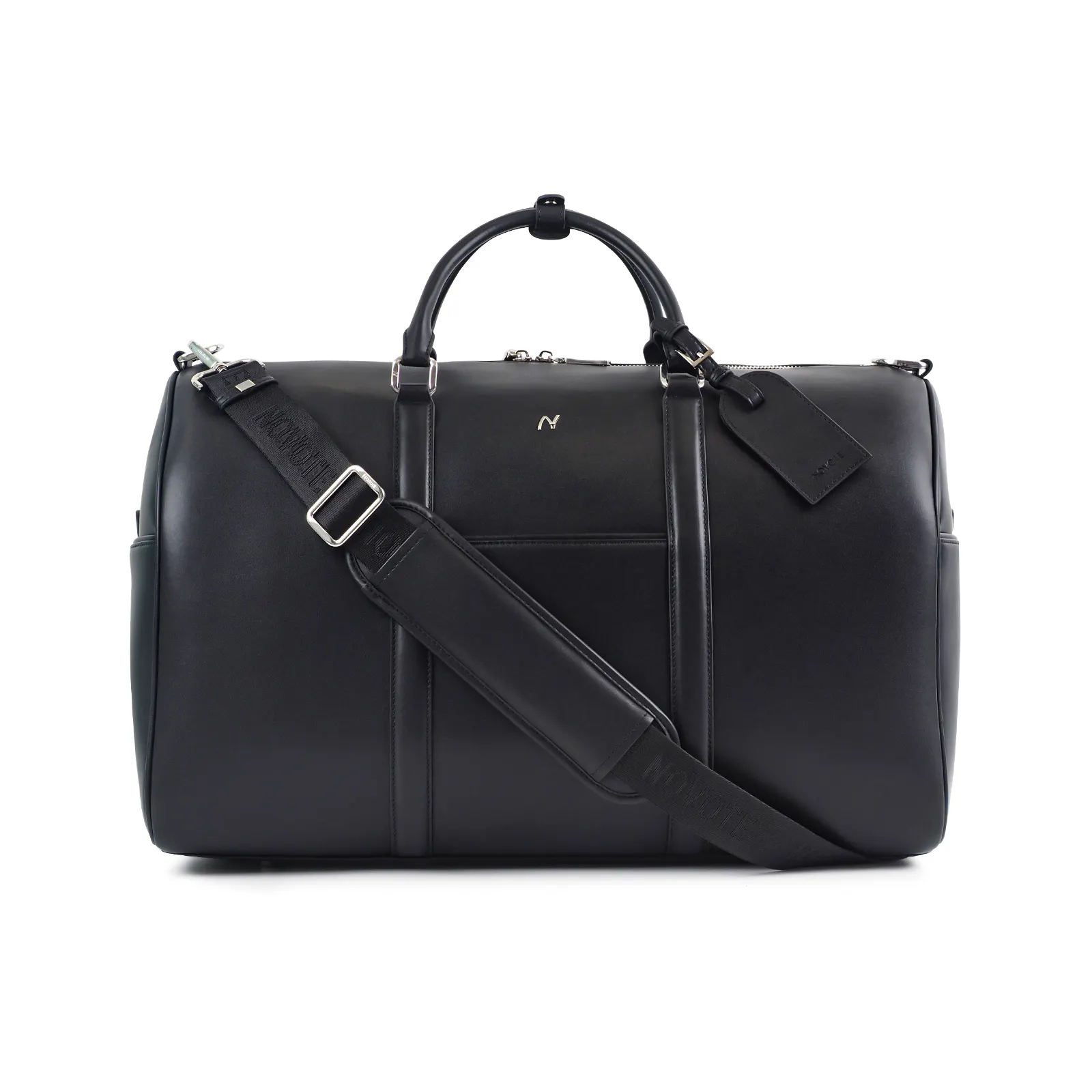 Bolsa de couro luxuosa personalizada com caixa de sapatos, bolsa de ginástica de couro para homens, sacola de viagem para bagagem