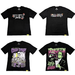 Men's <b>Y2K</b> Streetwear T-<b>shirt</b> 100% Cotton Knitted V-neck Short Sleeve Loose Fit Washed Blank Quick Dry & Breathable - Product Image 1