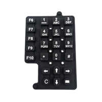 Claviers rétroéclairés conducteurs en caoutchouc silicone personnalisés, haute durabilité, certifiés RoHS, composants d'appareils industriels pour les consommateurs