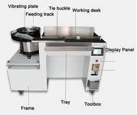 Machine à attacher les câbles en nylon auto-ajustable, durable et autobloquante, avec un diamètre maximal de 30 mm et une capacité de 1200-1500 pièces/heure