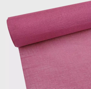 48CMX 5Y High Quality Eco-Friendly Dark Pink Linen Fabric Flower <b>Wrapping</b> <b>Paper</b> Roll Mesh Bouquet for Wedding Christmas Gifts - Product Image 1