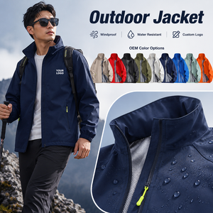 Wholesale Custom Logo Spring <b>Jacket</b> Men Windproof Water Resistant Outdoor Coat For Staff Uniform And Team Apparel - Product Image 1