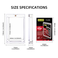 Vente en gros 360PT porte-cartes magnétique chargeurs supérieurs manchon Sport Trading Standard Sport porte-cartes étuis