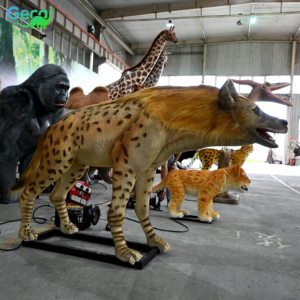Gecai công viên giải trí animatronic mô hình động vật kích thước cuộc sống mô hình hyena - Product Image 5