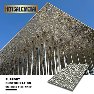 Panneau de plafond en acier inoxydable à effet d'ondulation de l'eau, finition miroir, taille personnalisée, pour hall d'hôtel - Product Image 4