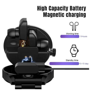 Reloj Inteligente 2 en 1 Buds 2025 con Auriculares Inalámbricos, Monitor de Actividad Física con Llamadas Bluetooth, Compatible con Sistema - Product Image 6