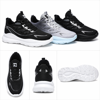 Chaussures de course pour hommes à haute élasticité et absorption des chocs, respirantes en mesh, pour la gym et la course sur route