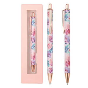 <b>Pretty</b> Cute Girl Metal Retractable Fancy Writing Ball <b>Pen</b> Set - Product Image 1