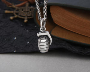 Collar con Colgante de Pistola de Rifle Automática, Joyería de Moda Hip Hop de Plata de Ley 925 Personalizada - Product Image 4