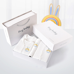 Set di tutine per bambini appena nati in stile quattro stagioni da 15 ~ 20 pezzi 100% abbigliamento Casual in cotone vestiti bianchi per neonati con <span class=keywords><strong>confezione</strong></span> <span class=keywords><strong>regalo</strong></span> - Product Image 5