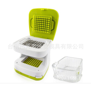Hachoir à ail manuel multifonctionnel, presse-ail en plastique, outil pour herbes et épices - Product Image 3