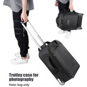 Muestra gratuita de maleta con ruedas para cámara, de gran capacidad, personalizada para viajes, con ruedas para transportar la cámara. - Product Image 2