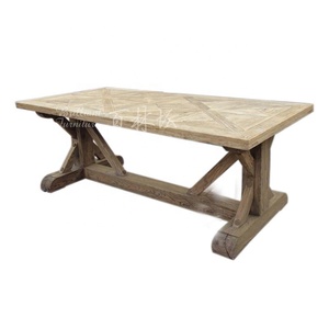 Grosir Pabrik Tiongkok desain meja ruang makan kayu daur ulang antik - Product Image 1