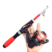 Mini cannes à pêche télescopiques en fibre de carbone Ultra courtes, ensemble Comob avec accessoires de matériel