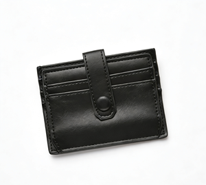 Porte-cartes en cuir PU personnalisé avec logo, fermeture à bouton, pour femmes et hommes, multicolore, pour affaires et documents – Offre spéciale - Product Image 4