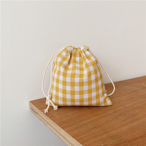 Nouveauté - Pochette de rangement en tissu de lin écologique avec cordon de serrage, plusieurs couleurs, petit sac cadeau - Product Image 5