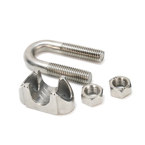 304 316 Stainless Steel Wire Rope Clamp U-Clip U Bolt Cable Clamps Highly Polished Finish M2-M50 Size Range <strong>Lesta</strong> Brand - Product Image 3