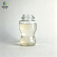 Pot en verre incurvé unique de 300 ml avec col fileté, qualité alimentaire, transparent, pour miel, confiture, noix, fruits secs, vente en gros