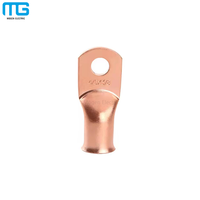 Cosses de câble tubulaires en cuivre pour batterie, à sertir, 1/0 4/0 AWG