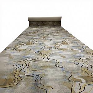 Alfombra Comercial en Rollo, Resistente a las Manchas, Fabricada a Máquina, de Poliéster Impreso, para Hoteles de Lujo y Salas de Oración - Product Image 1