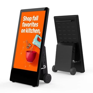 Ngoài trời IP65 không thấm nước 43 ''ánh sáng mặt trời có thể đọc được kỹ thuật số biển kiosk-xách tay, pin-powered <span class=keywords><strong>LCD</strong></span> hiển thị cho quảng cáo - Product Image 1