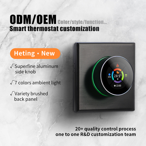 Termostato Programable Moderno <span class=keywords><strong>BECA</strong></span> Tuya BHT-7000 5+1+1 AC95-240V, Controlador de Temperatura para Calefacción por Suelo Radiante en Hoteles, Perilla Inteligente para el Hogar - Product Image 3