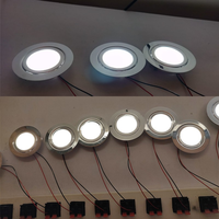 Mini Projecteur LED Moderne pour Extérieur IP65 Étanche 12V 24V Ultra-Mince RGBW Downlight pour Plafond Salle de Bain Lampe 3W E27/B22 Base