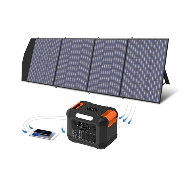 600W Solar Panel Kit 600 Watt Solar Generator Portable Power Station System